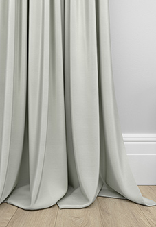 Akoya Faux Silk, Lustre Pure Silver - Made to Measure Curtains